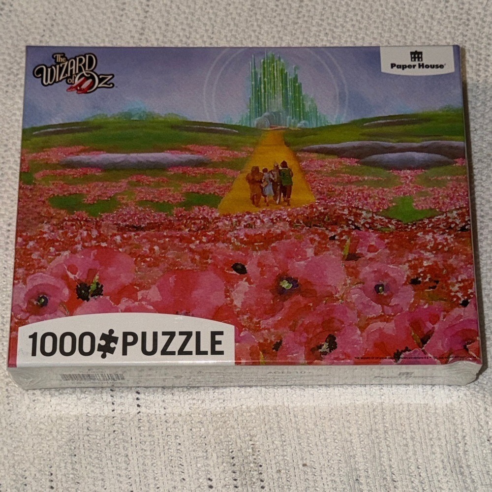 Paper House The Wizard of Oz Poppy Field 1000 Piece Jigsaw Puzzle New Sealed